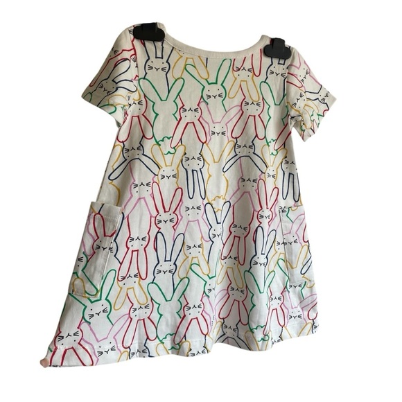 Hanna Andersson Playground Bunny Dress with Pockets Very soft cotton NWOT - Picture 12 of 14